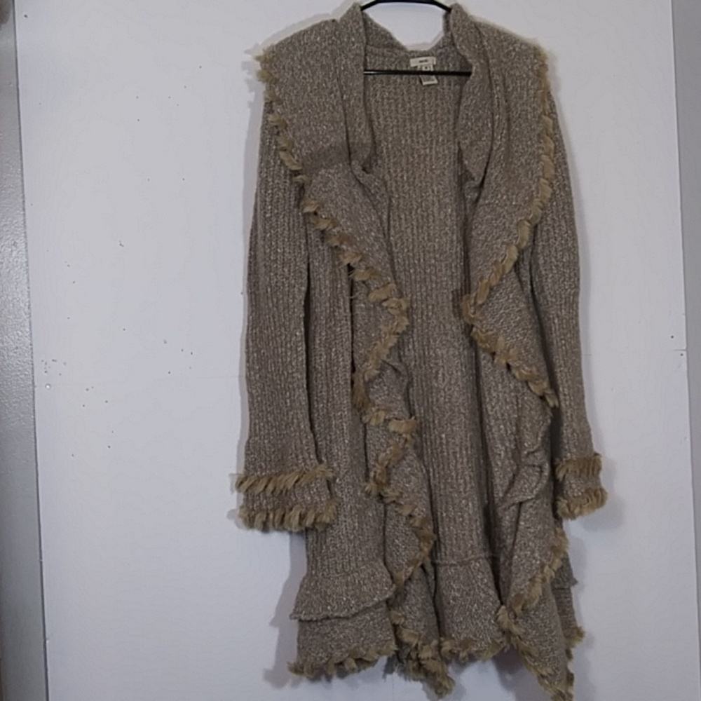 ESCIO▶DRAPE OPEN FRONT CARDIGAN